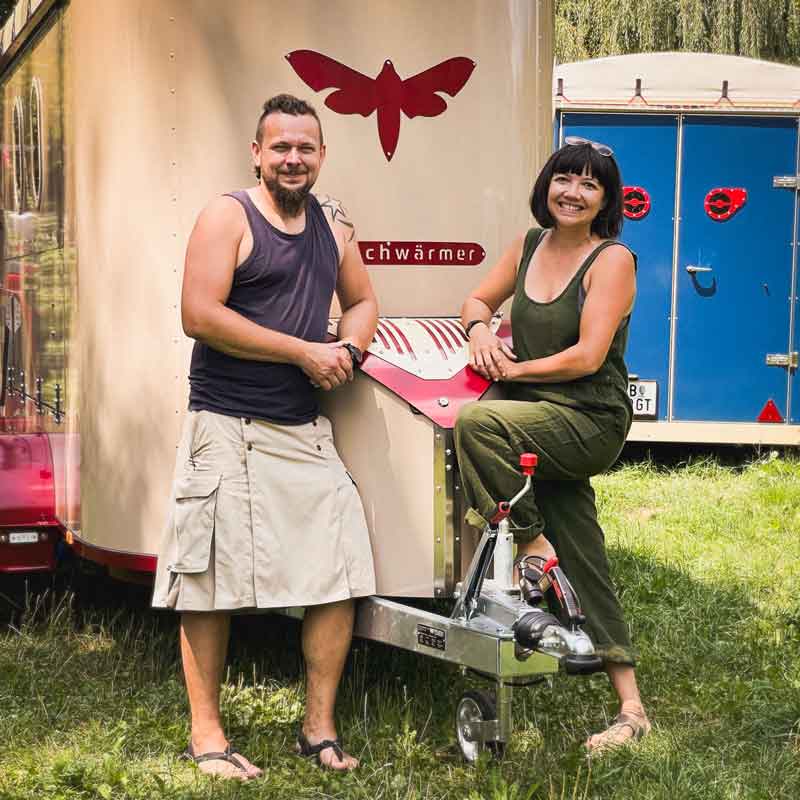 faltcaravan Zeltanhänger foodtruck tent trailer